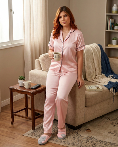 Pijama Premium lirio Rosado