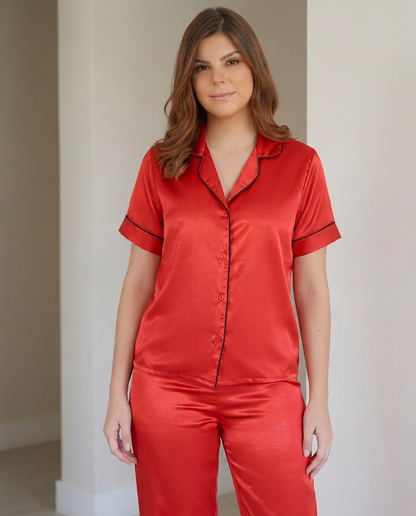 Pijama Premium lirio Rojo
